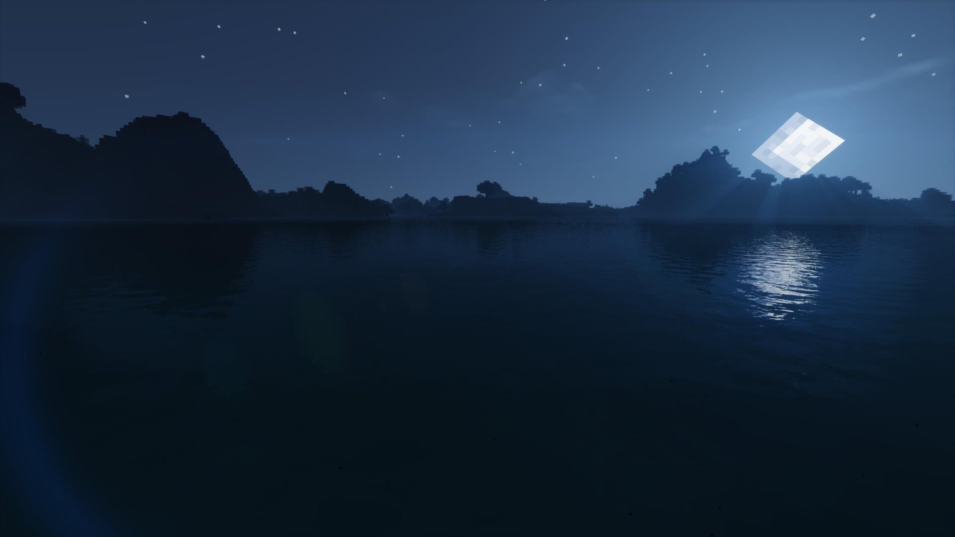 Minecraft night background